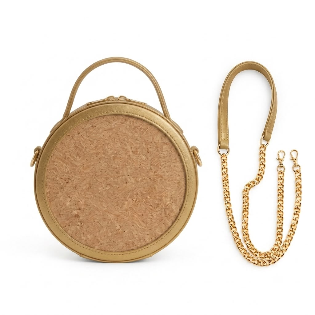 New Leaf Golden Circle Handbag / Sling – Plain Handcrafted Bag