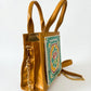 Lotus Bloom Zipper Lippan Art Handbag Sling