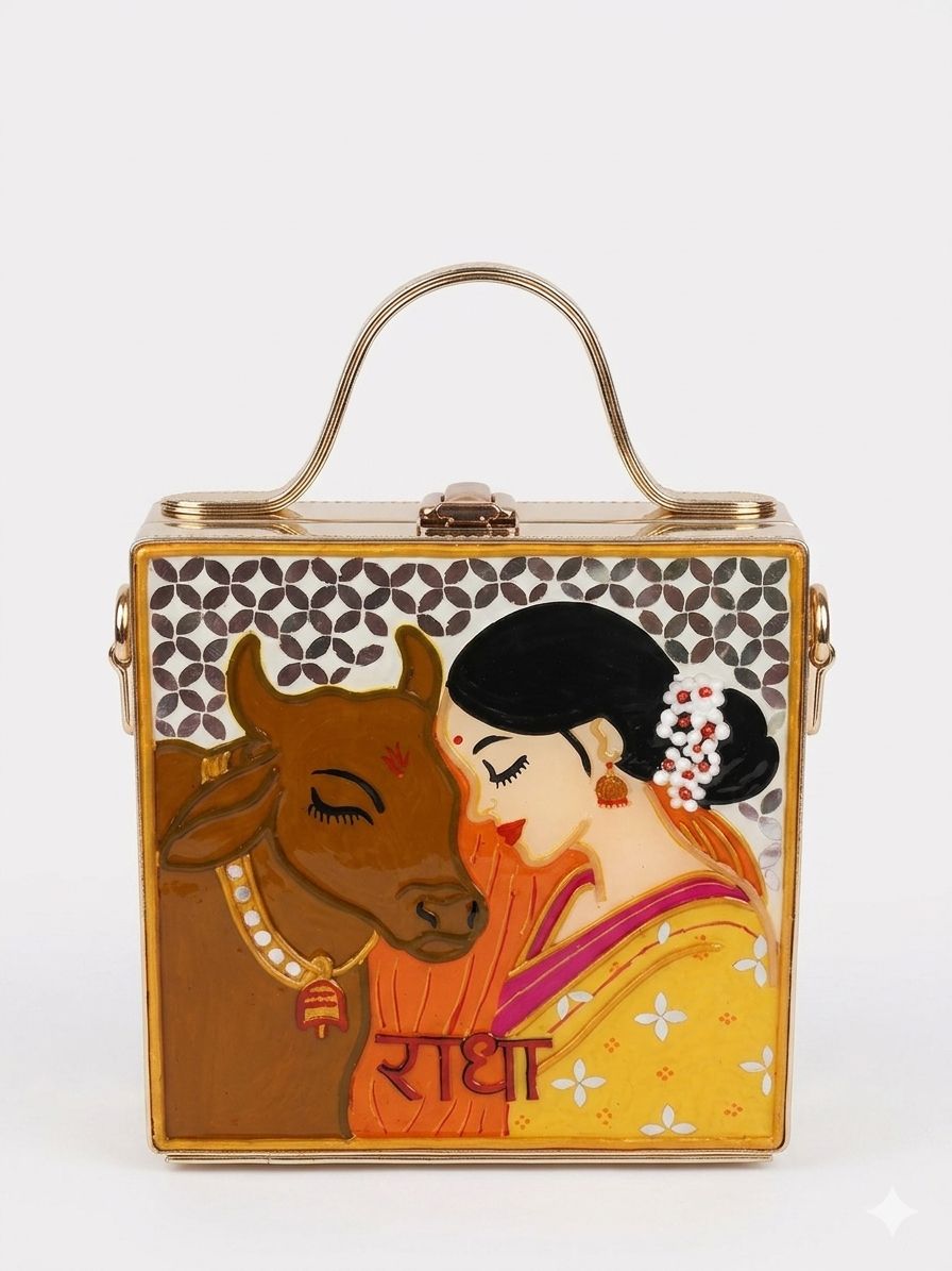 Gauri Lippan Art Box Bag