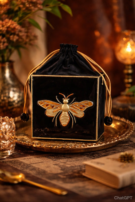 Butterfly Lippan Art  Medium Potli Sling