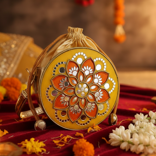 Mini Festive Lippan Art Potli Sling