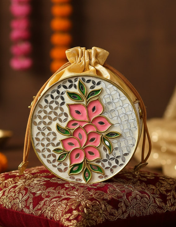 Gulzaar Lippan Art Medium Potli Sling