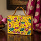 Lotus Rectangle Lippan Art Box Bag