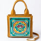 Lotus Bloom Zipper Lippan Art Handbag Sling