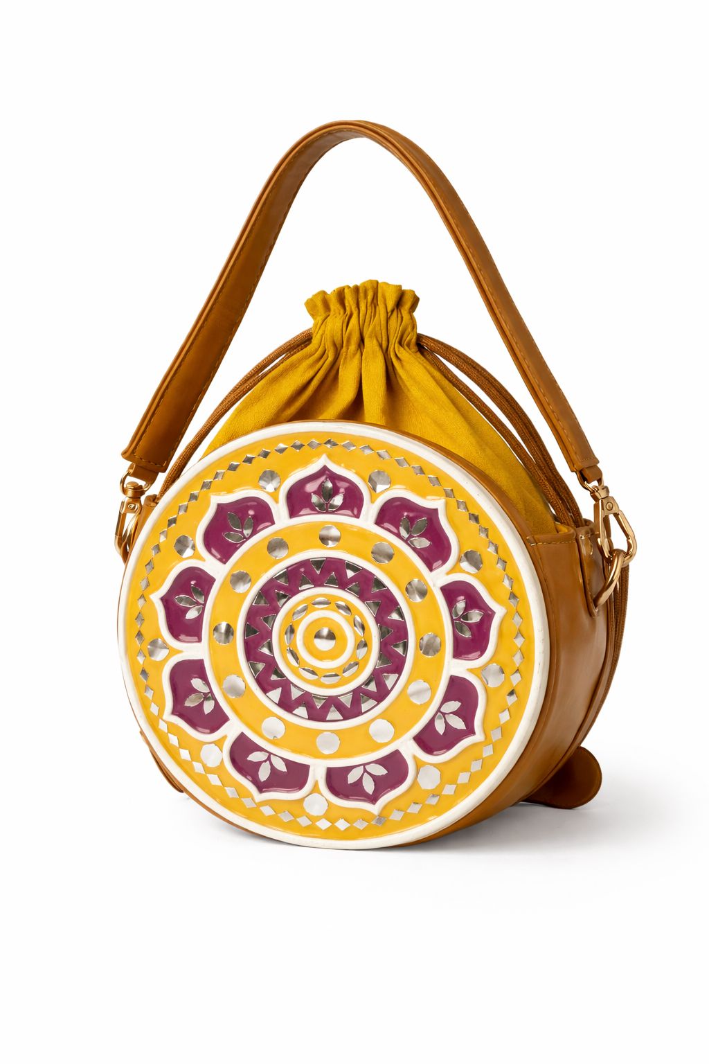Purple Glaze Festive Lippan Art Circle Sling