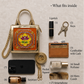 Lotus Handcrafted Lippan Art Handbag/ Sling