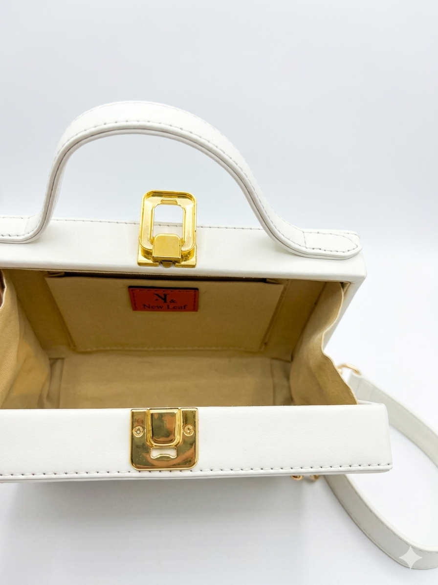 Pomegranate Lippan Art Handcrafted Rectangle Box Bag