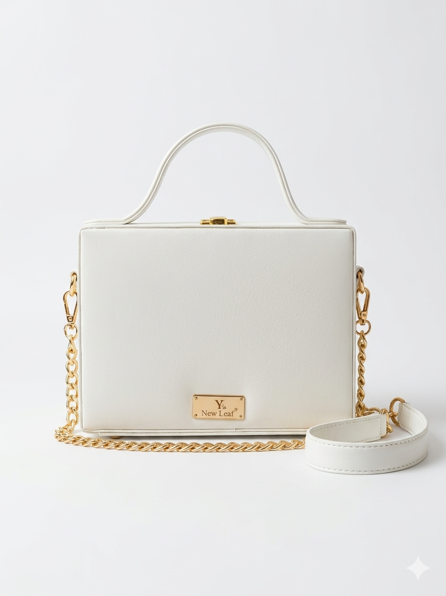 Pomegranate Lippan Art Handcrafted Rectangle Box Bag