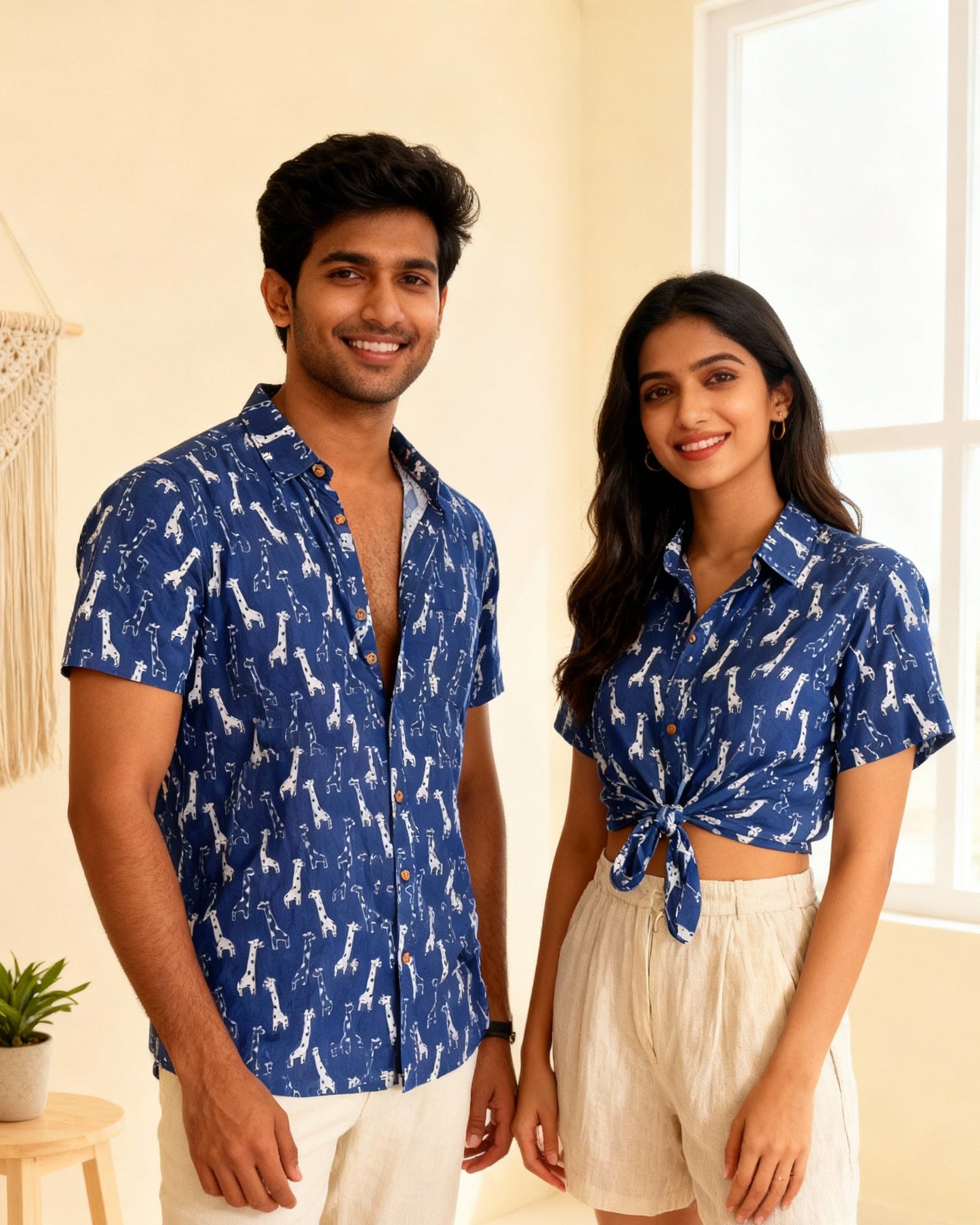 Giraffe Unisex Short Sleeves Shirt