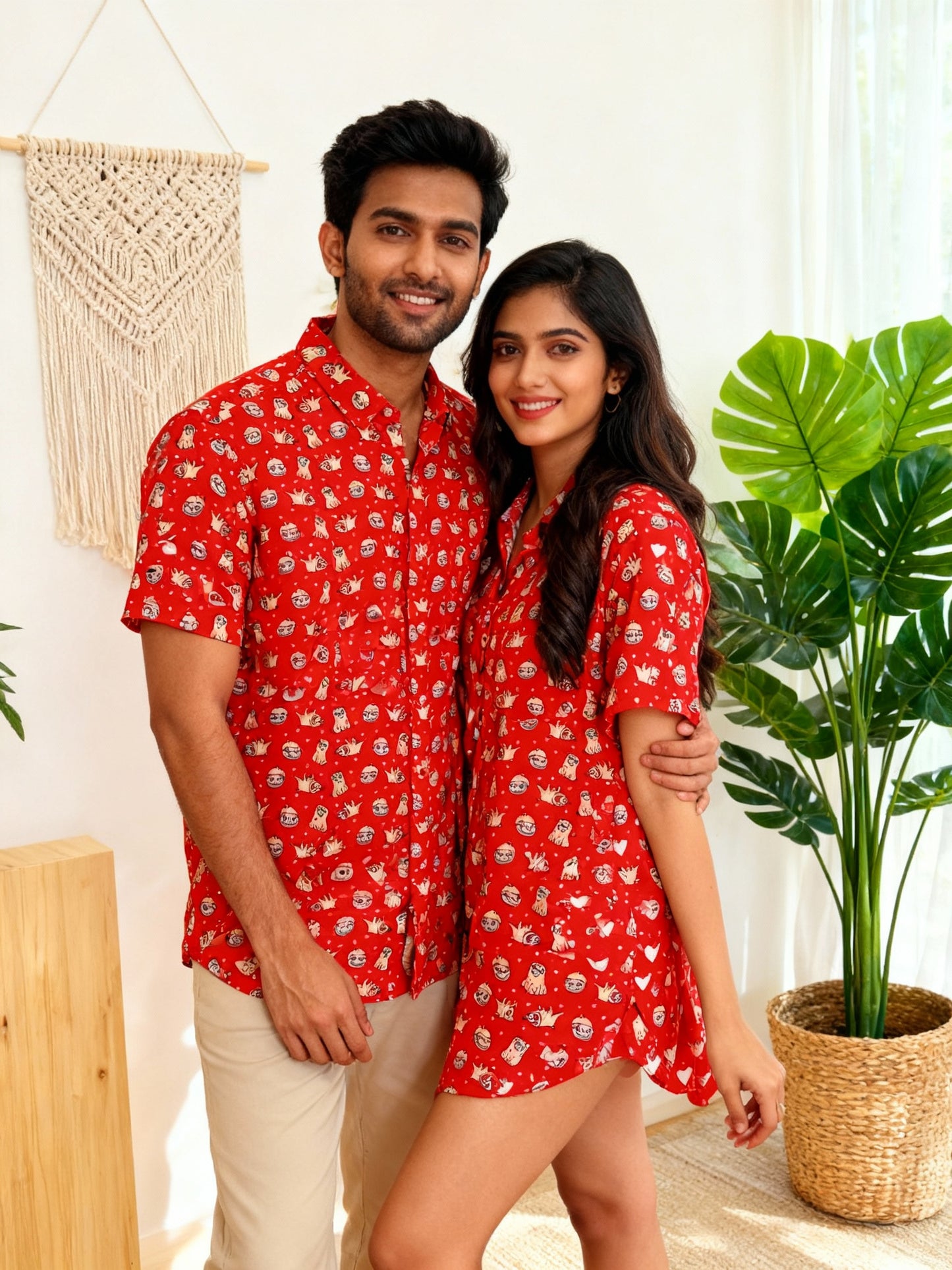 Red Dog Unisex Short Sleeves Shirt