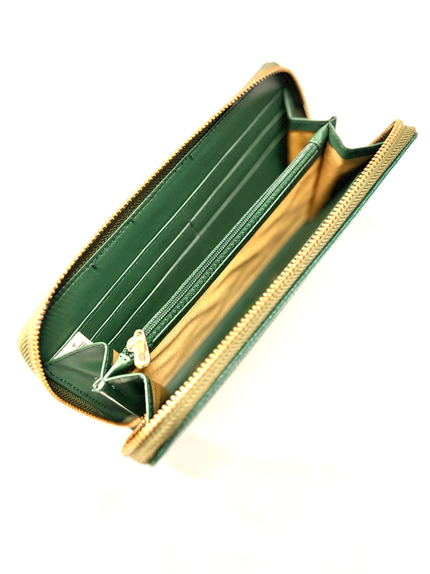 Green Evil Eye Handcrafted Lippan Art Wallet