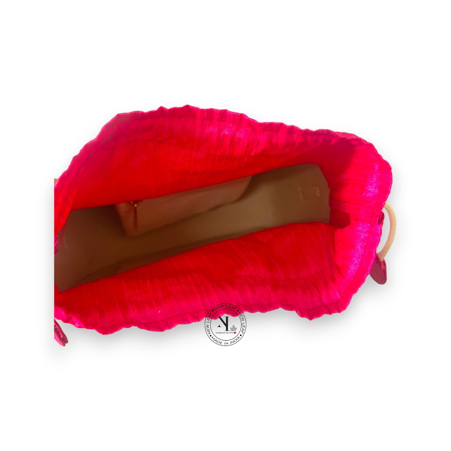 Mandala Semi  Circle Lippan Art Handcrafted Potli Bag with Sling