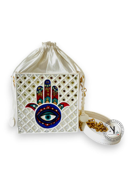 Hamsa Lippan Art Mini Potli Sling Bag
