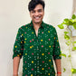 Hariyali Handcrafted Pure Bandhani Unisex Shirt