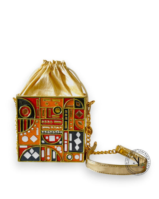 Mehfil Nights  Lippan Art Medium Potli Sling