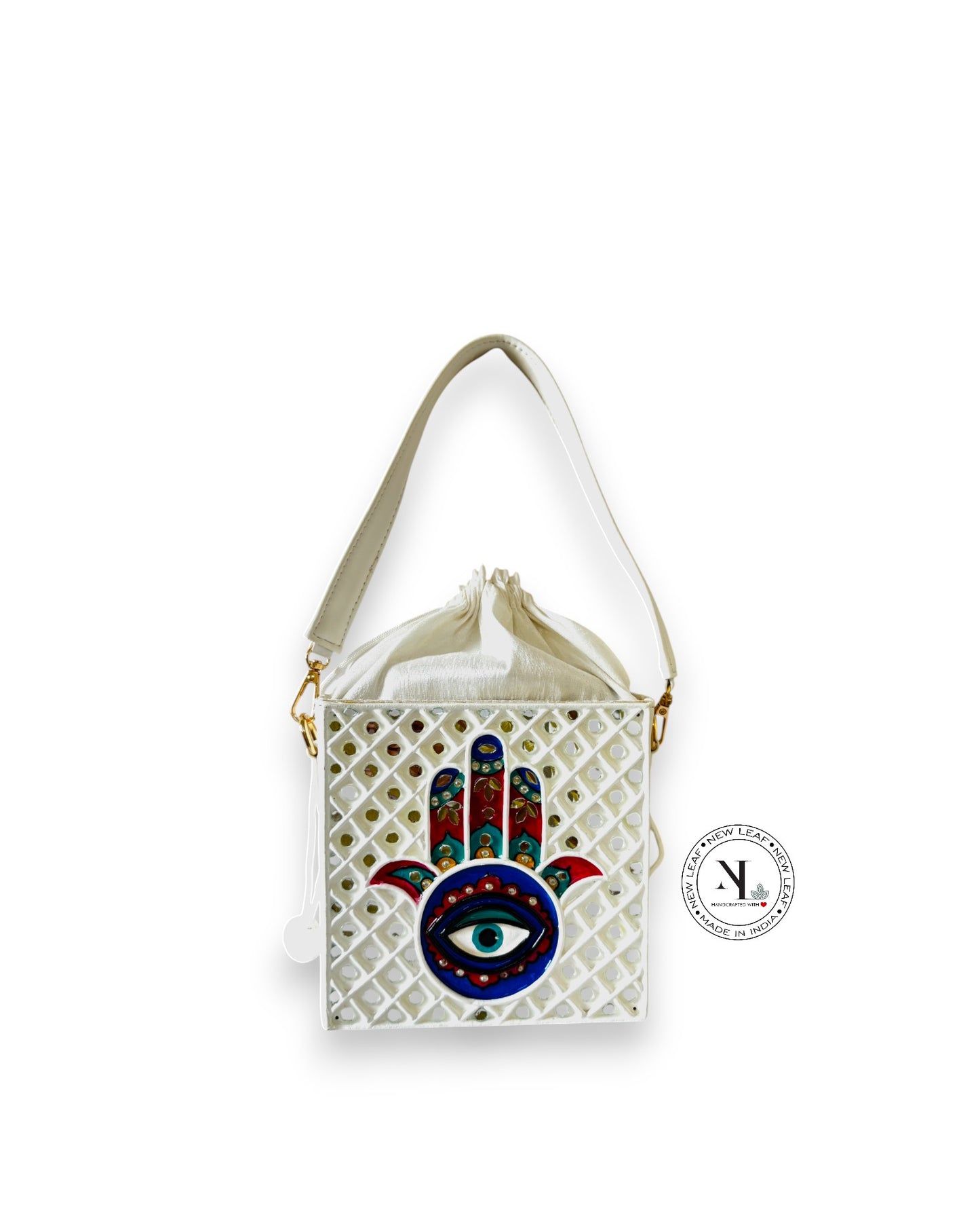 Hamsa Lippan Art Mini Potli Sling Bag