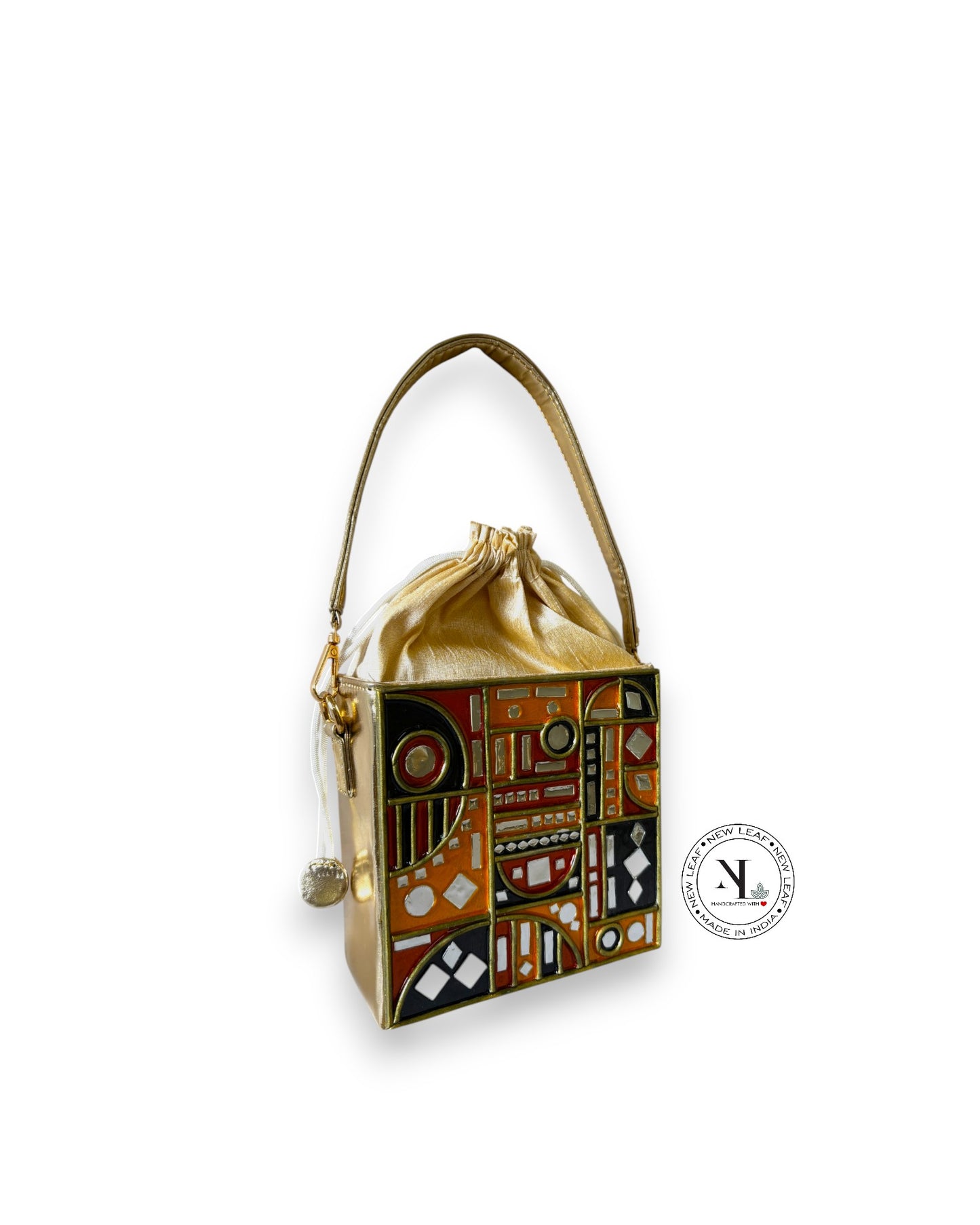 Mehfil Nights  Lippan Art Medium Potli Sling