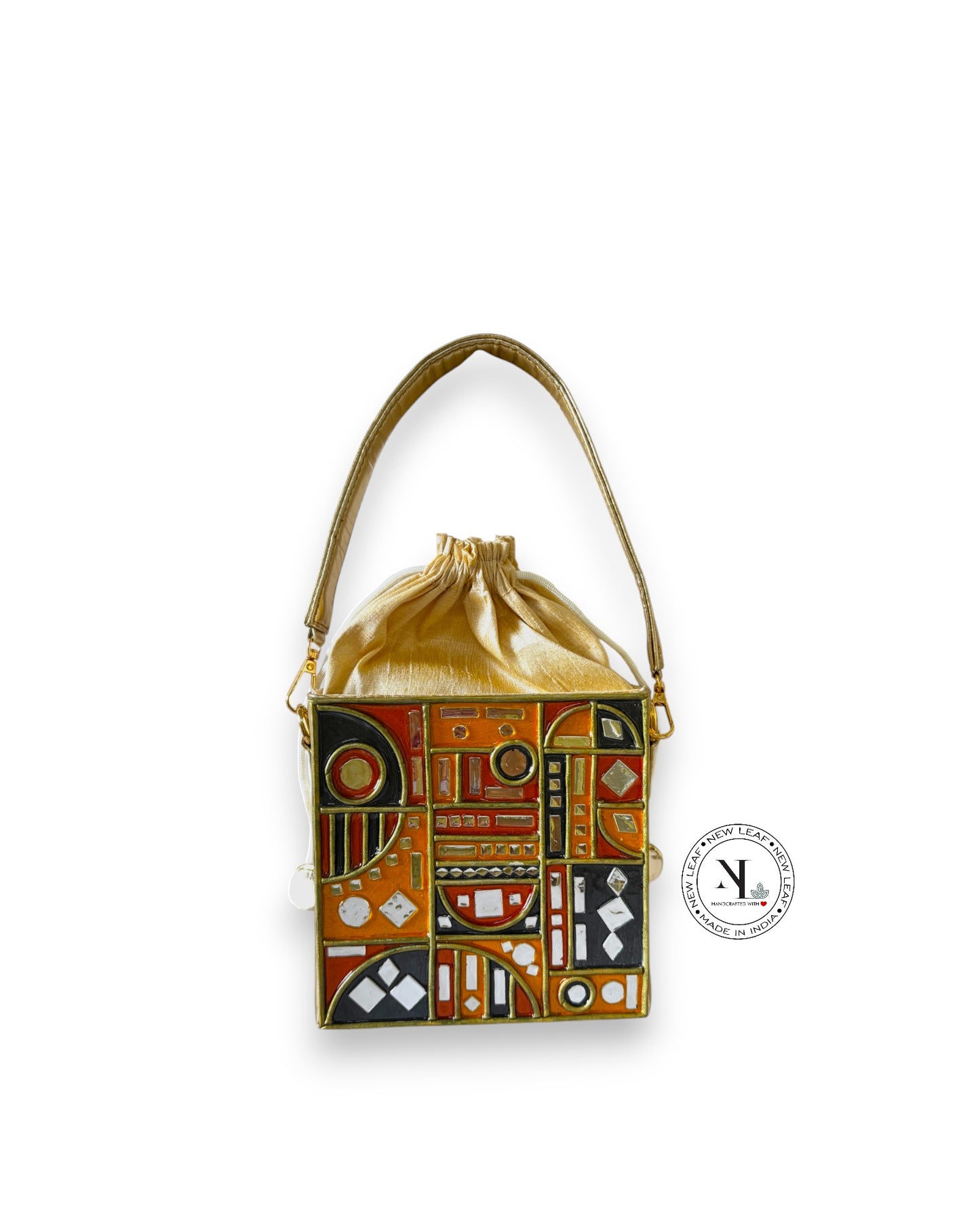 Mehfil Nights  Lippan Art Medium Potli Sling