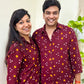 Mitti Rang Handcrafted Pure Bandhani Unisex Shirt