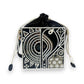 Black Square Lippan Art  Potli Bag and Sling