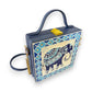 Elephant Lippan Art Handcrafted Square Box Bag