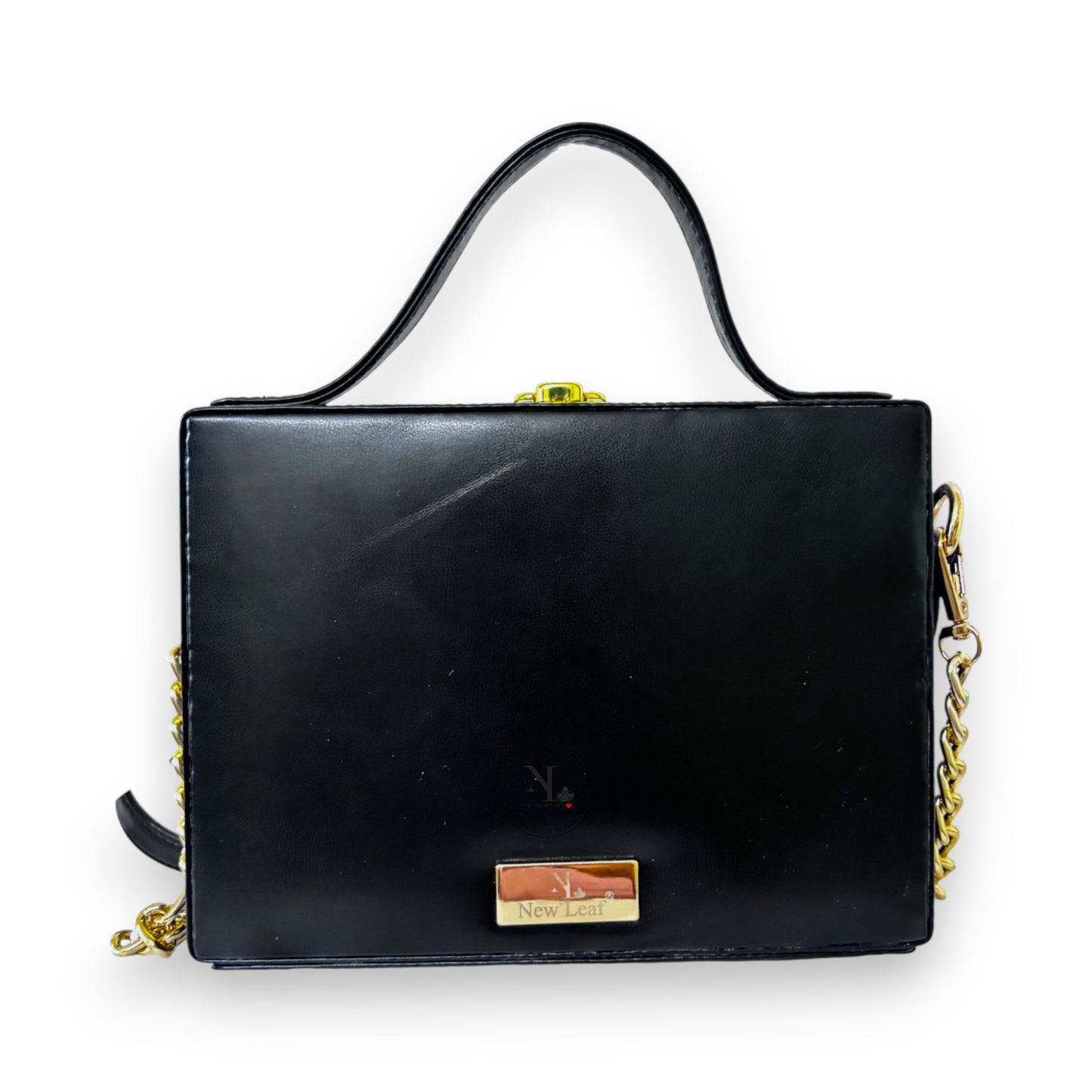 Gold Lippan Art Handcrafted Box Bag