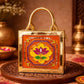 Lotus Handcrafted Lippan Art Handbag/ Sling