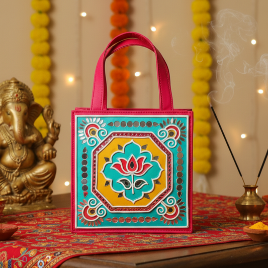 Lotus Mini Handcrafted Handbag