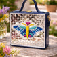 Mini Butterfly Lippan Art Handcrafted Square Box Bag