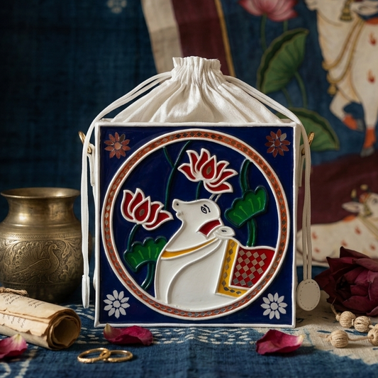 Pichwai Potli Lippan Art Sling