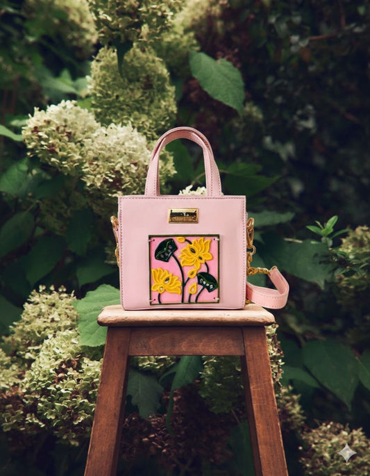 Pastel Floral Lippan Art Handcrafted Sling