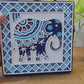 Elephant Lippan Art Handcrafted Square Box Bag