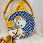 Elephant Lippan Art Handcrafted Potli Bag with Sling