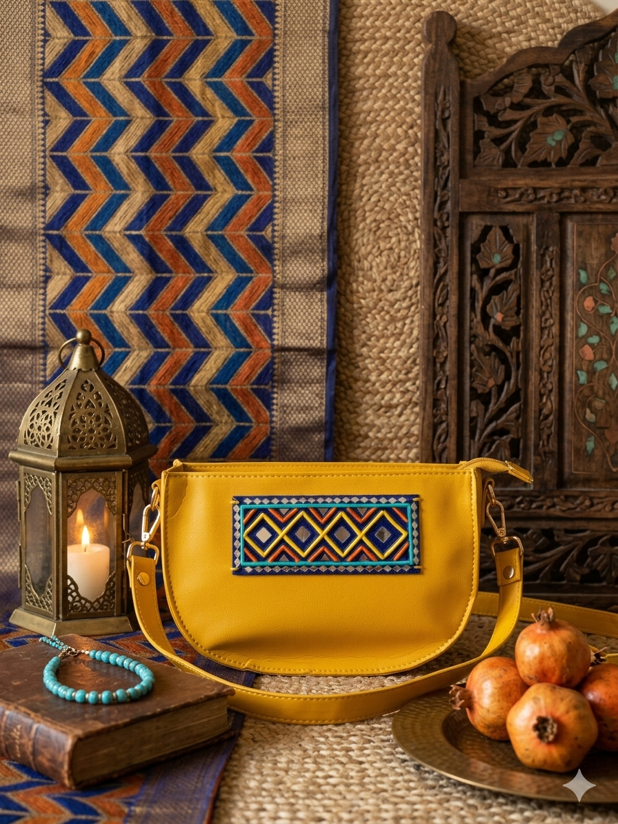 Classic Yellow Lippan Art Sling