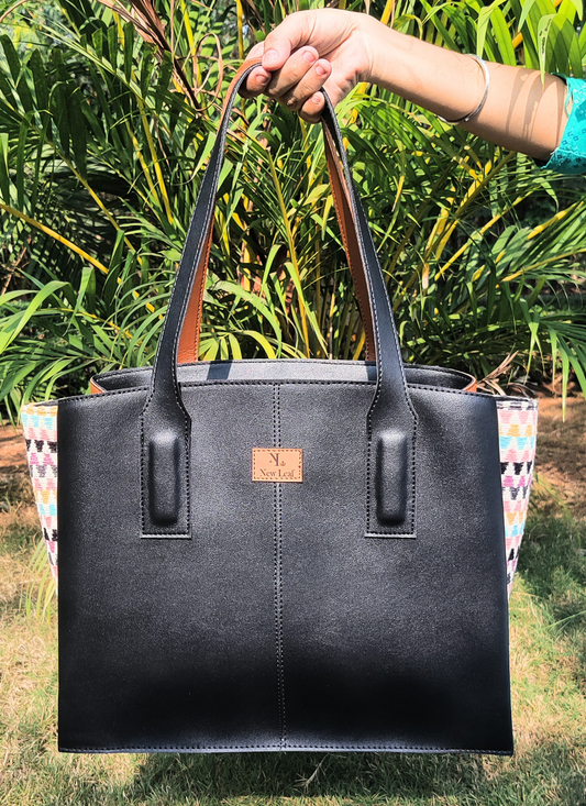 That Boho Bag- Dual Colour Tone Bag- Black and Tan
