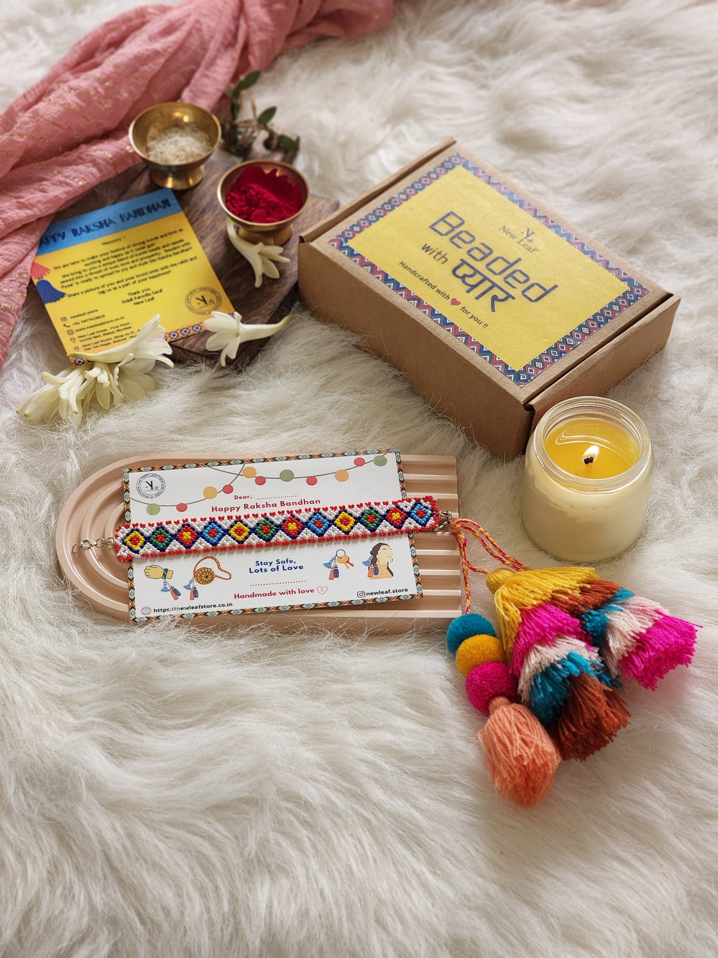 Masakali - Beaded Tassel Lumba Rakhi