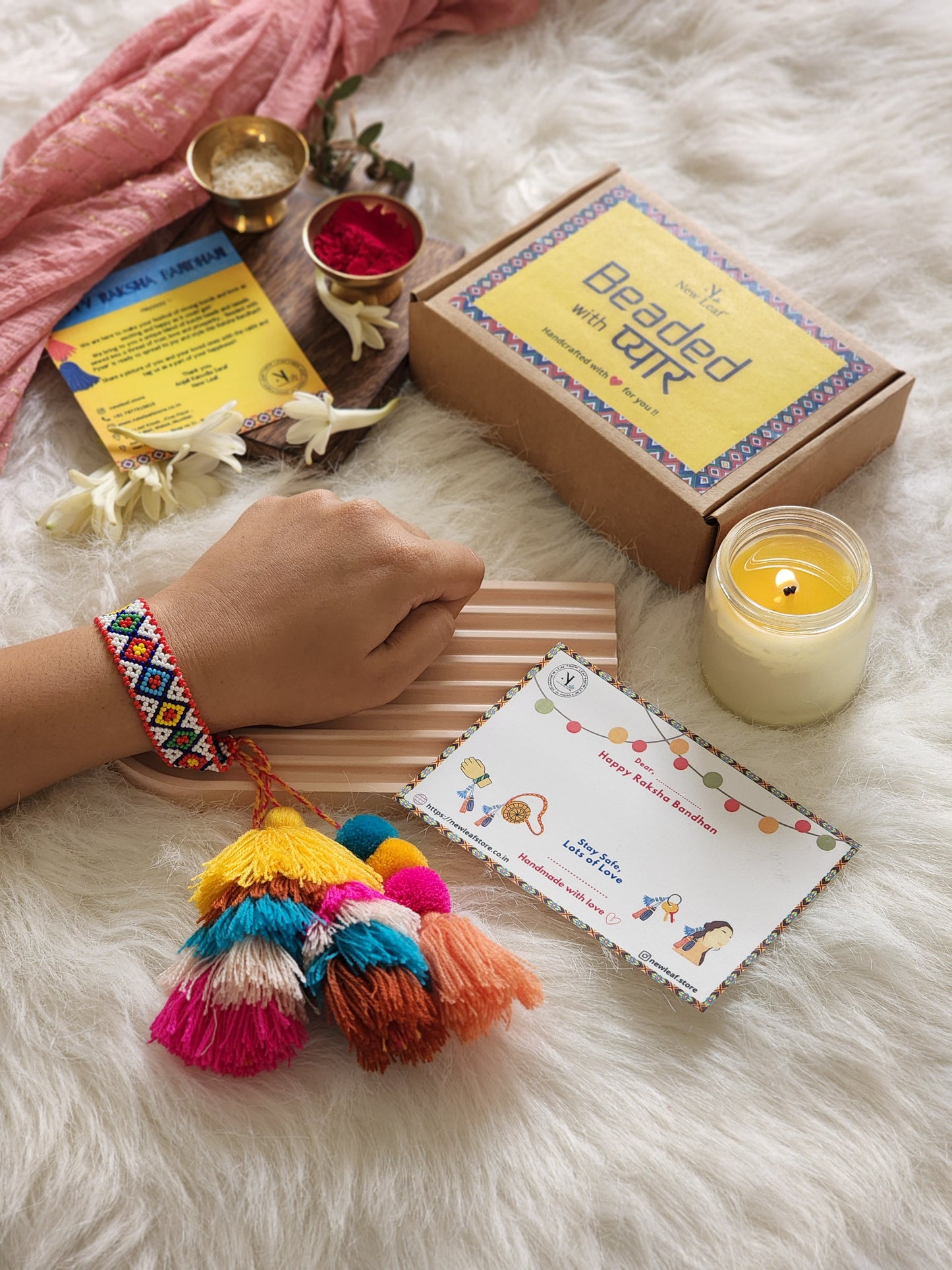 Masakali - Beaded Tassel Lumba Rakhi