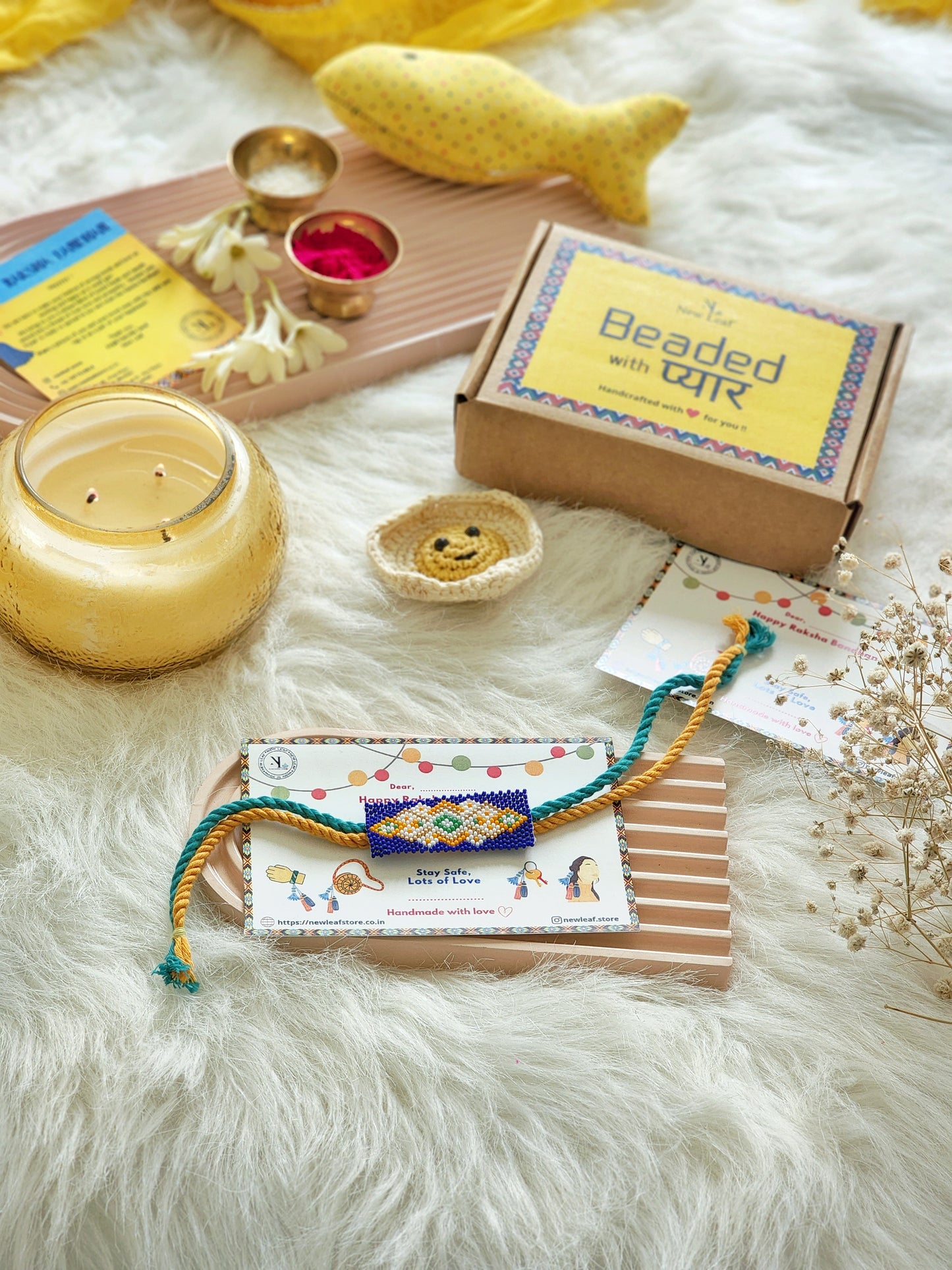 Manohar Beaded Rakhi