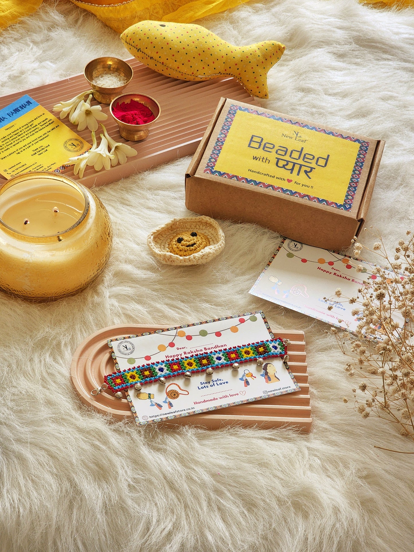 Pushpa - Beaded Ghunghru Rakhi