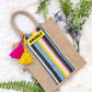 Tassel Handcrafted Customized Jute Bag- Small