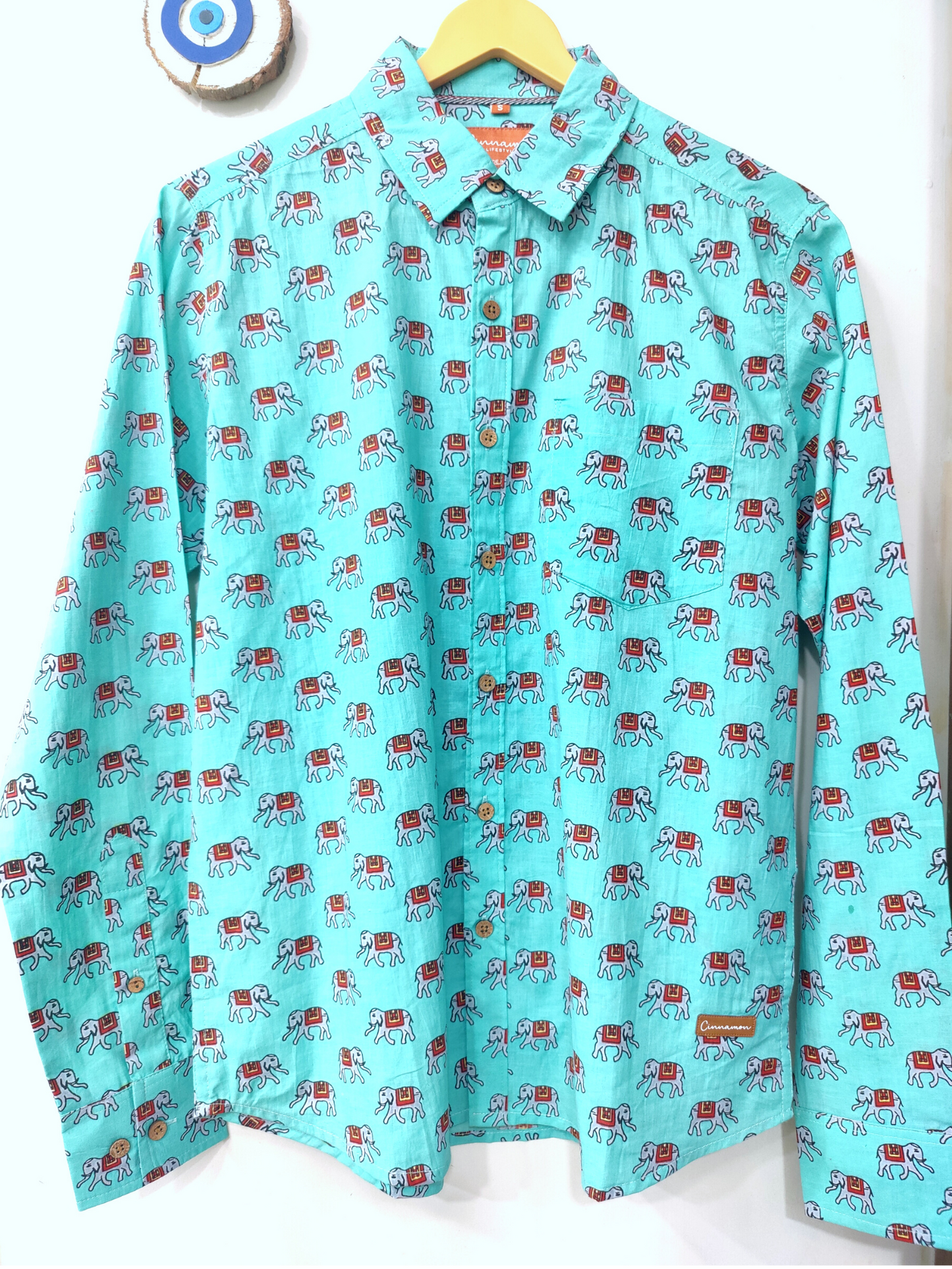 Green Elephant - Unisex Full Sleeves Shirt