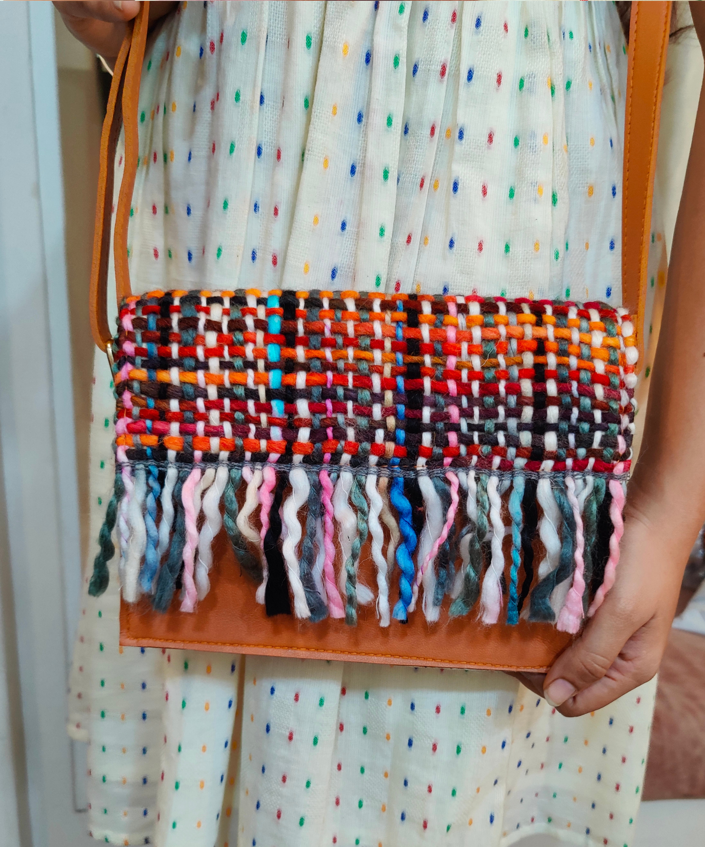 Classic Fringe Clutch Sling Bag