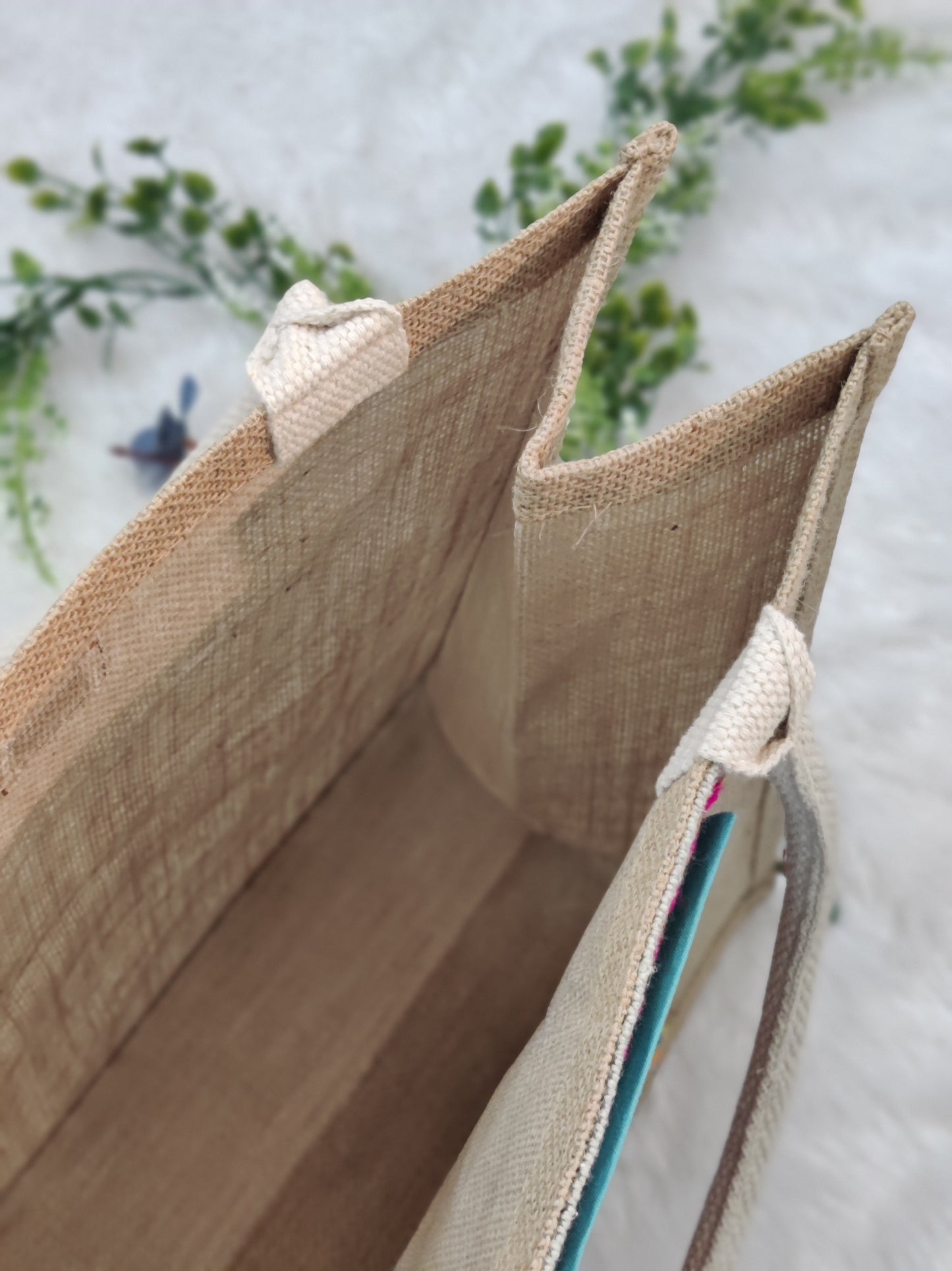 Customized  Everyday Jhola Jute Bag- Large