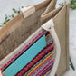 Colourful Customized Jute Jhola Medium Bag