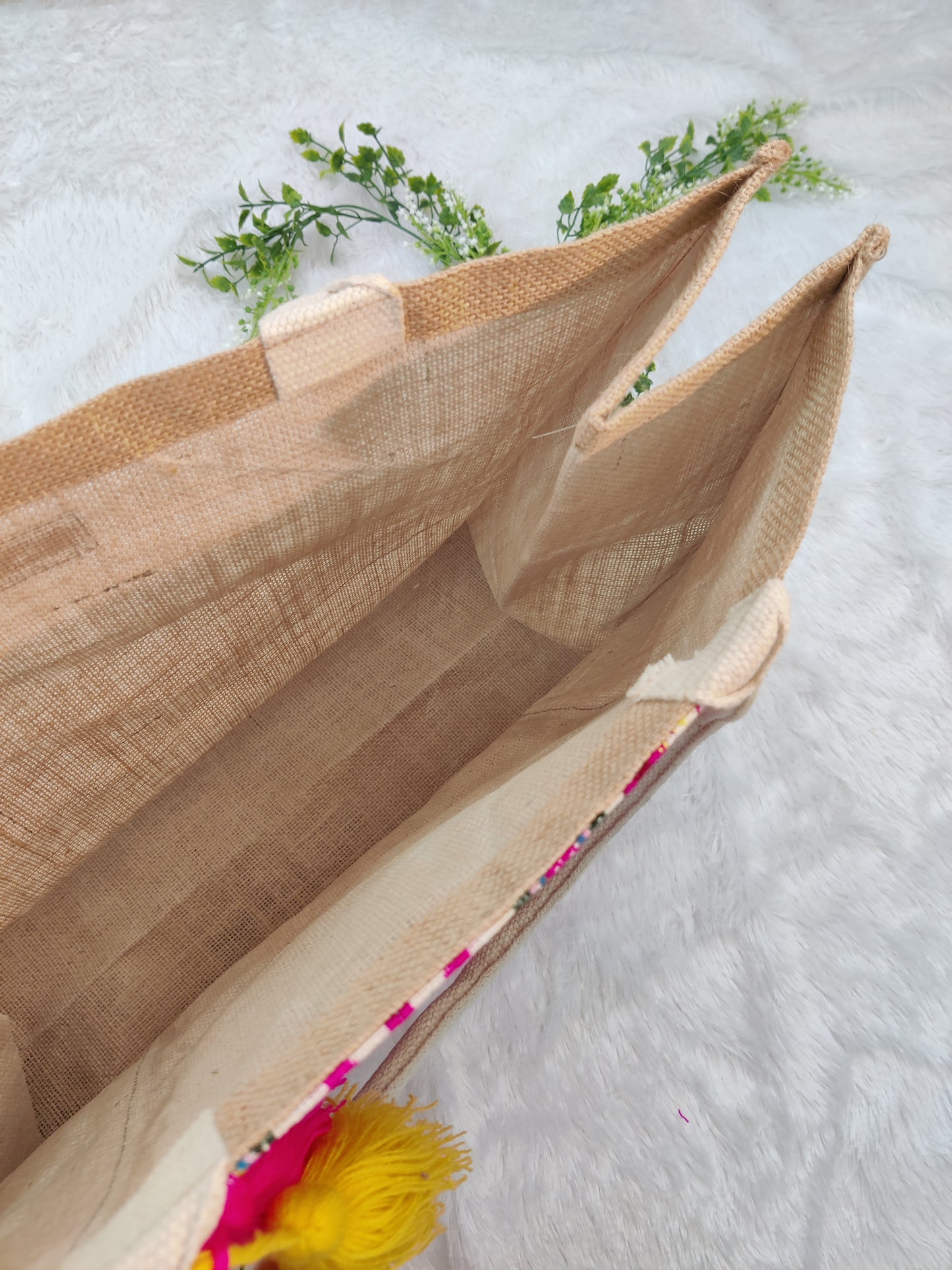 Customized  Everyday Jhola Jute Bag- Large